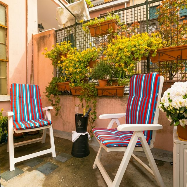 BRW House private terrace at sunset